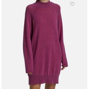🔹 ATM Anthony Thomas Melillo Gonegal Mock Neck Cashmere Sweater Dress